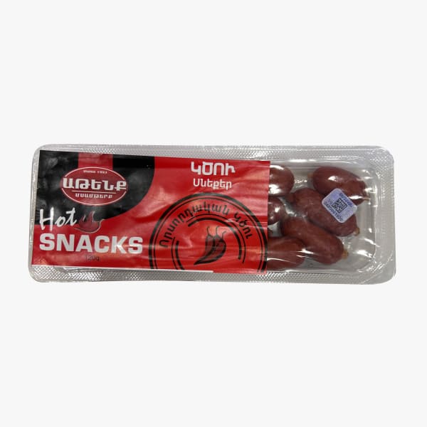 Ապխտած որսորդական սնեք «Աթենք» 120գ կծու