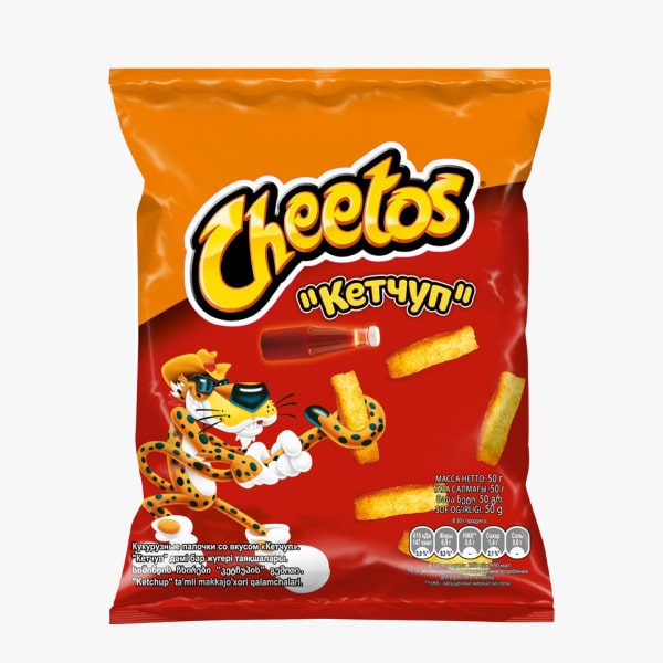 Եգիպտացորենի Ձողիկներ «Cheetos» 50գ Կետչուպ