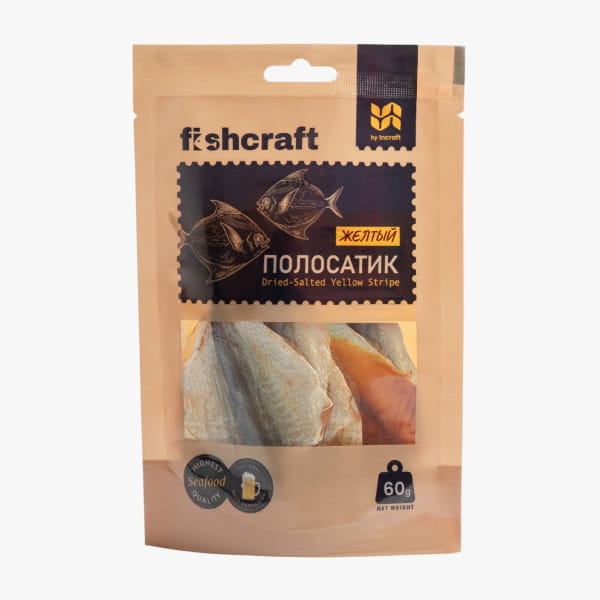 Ձուկ Դեղին գծավոր «fishcraft» 60գ