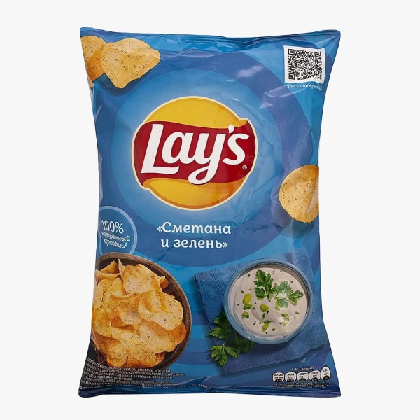 Կարտոֆիլի Չիպս «Lay's» 140գ թթվասեր և կանաչի