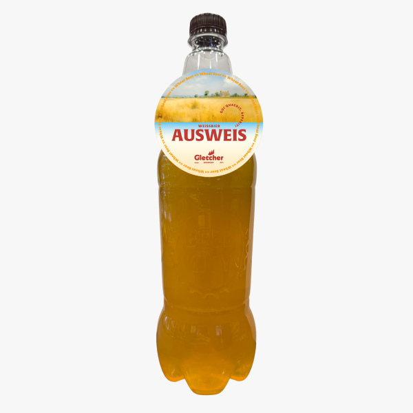 Լցնովի գարեջուր «Gletcher Ausweis» չֆիլտրված ցորեն 1լ