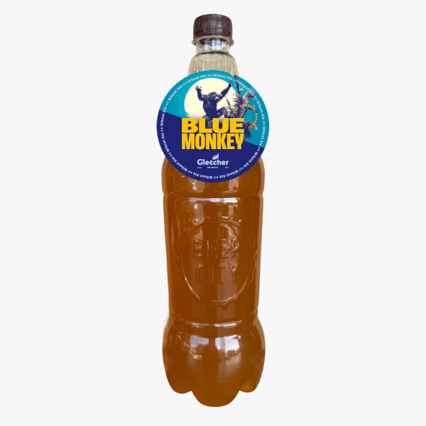Լցնովի գարեջուր «Gletcher Blue monkey» չֆիլտրված ցորեն ale 1լ