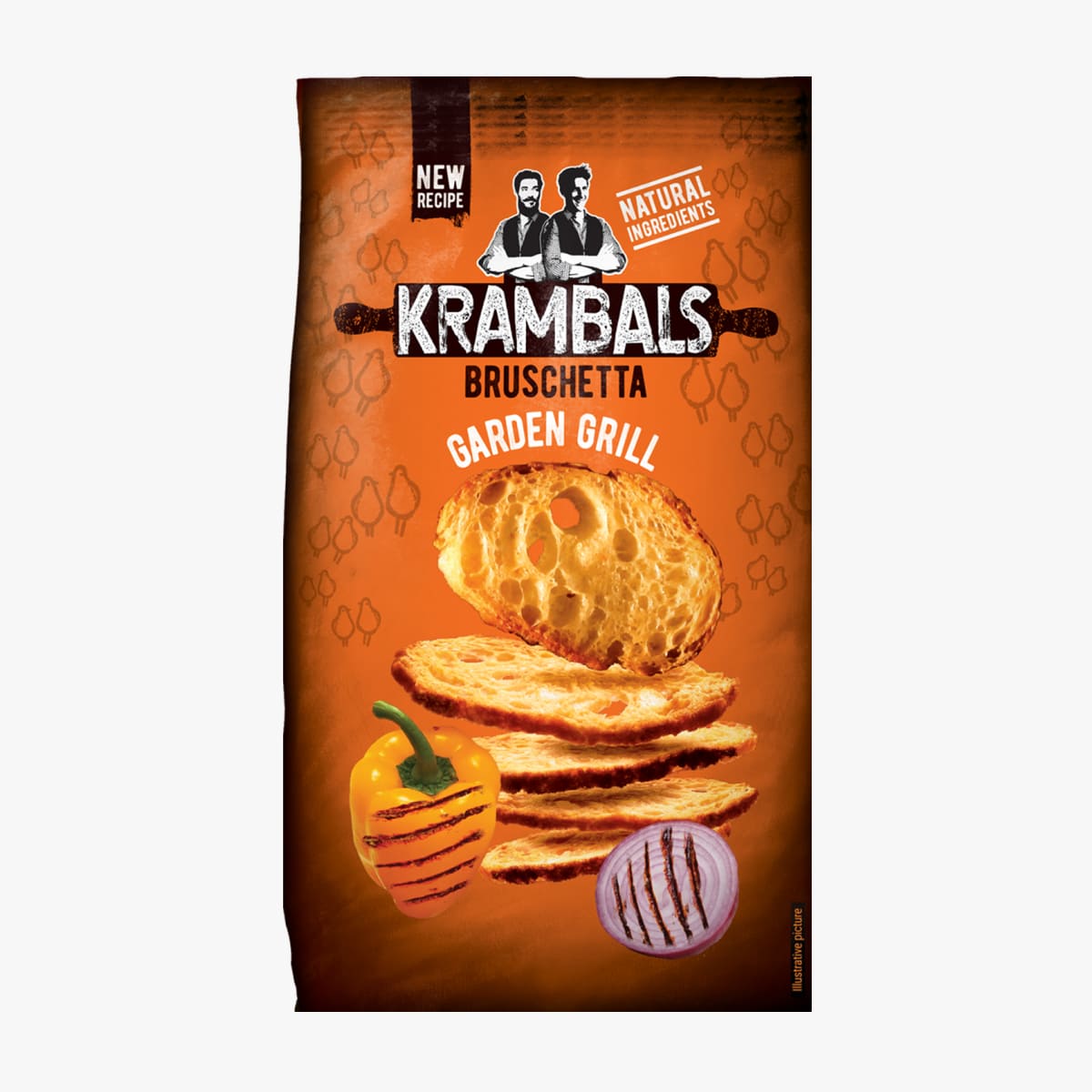 Сухарики ''Krambals'' садовый гриль 70г