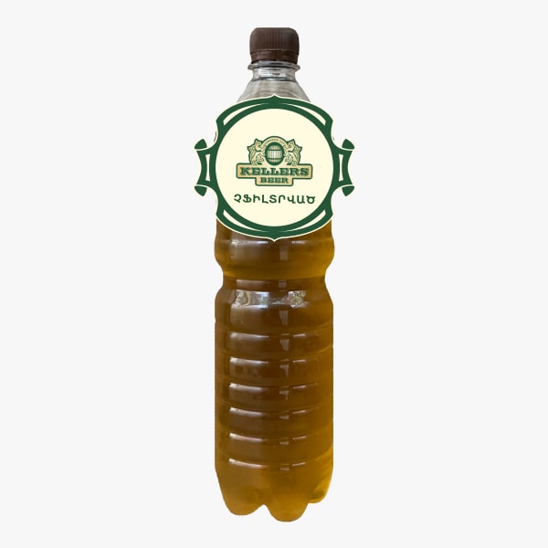 Լցնովի գարեջուր  «Kellers» չֆիլտրված 1լ