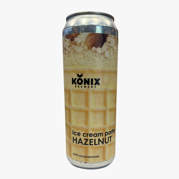 Գարեջուր «Konix» Պաղպաղակի պորտեր պնդուկով 0,5լ