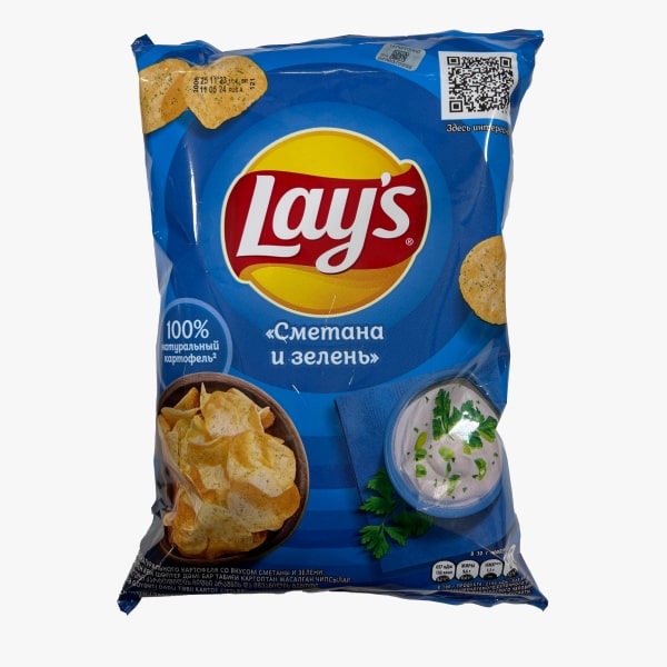 Կարտոֆիլի Չիպս «Lay's» 70գ Թթվասեր և Կանաչի