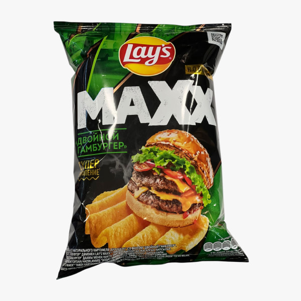Կարտոֆիլի Չիպս «Lays maxx» կրկնակի բուրգեր 100գր