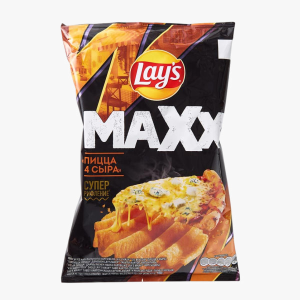 Կարտոֆիլի Չիպս «Lays maxx» պիցա չորս պանիր 100գր