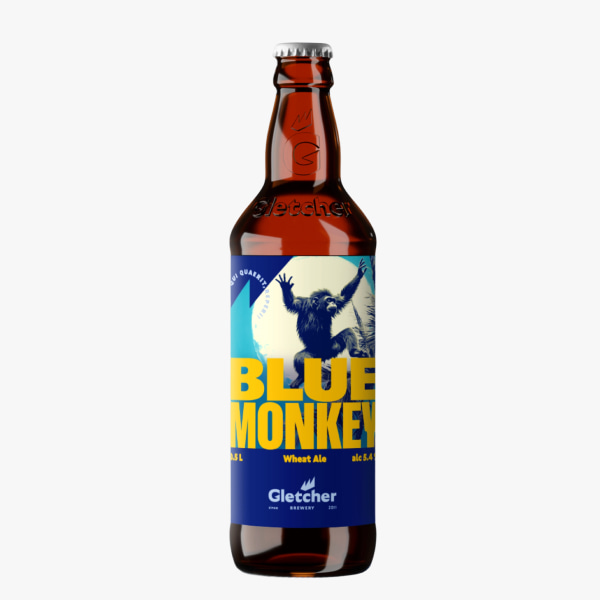 Пиво "Gletcher Blue Monkey Ale" пшеничный эль 0,5 л
