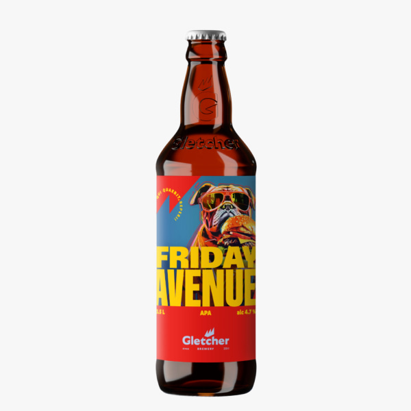 Пиво "Gletcher Friday Avenue American Pale Ale" AРА 0,5 л