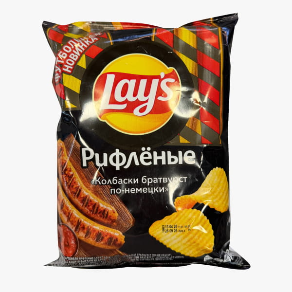 Կարտոֆիլի Չիպս «Lay's» գերմանական բրատվուրստ նրբերշիկի համով 100գ